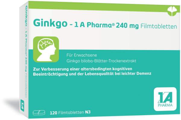 Ginkgo - 1a Pharma 240 mg 120 Filmtabletten