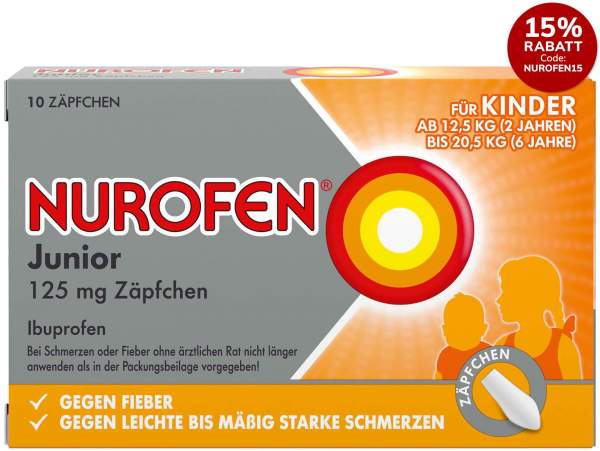 Nurofen Junior 125 mg 10 Zäpfchen