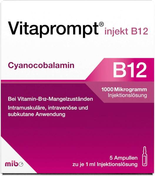 Vitaprompt injekt B12 1000 Mikrogramm 5 Ampullen