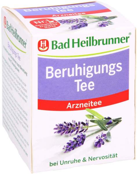 Bad Heilbrunner Beruhigungs Tee Mit Lavendelblüten 8 Filterbeutel