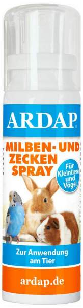 Ardap Milben-Und Zeckenspray Für Kleintiere und Vögel 100 ml