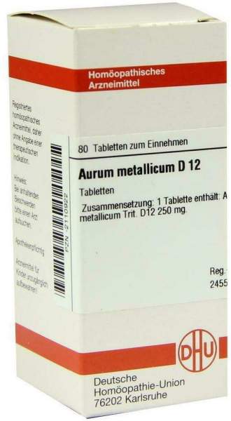 Dhu Aurum Metallicum D12 80 Tabletten