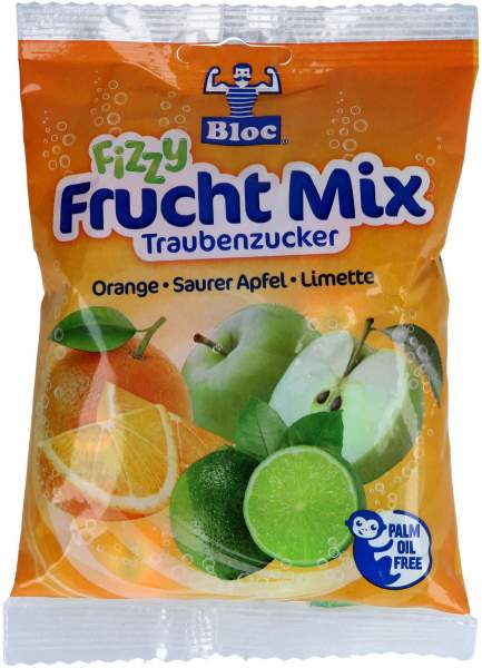 Bloc Traubenzucker Fizzy Frucht Mix Btl. 75 g