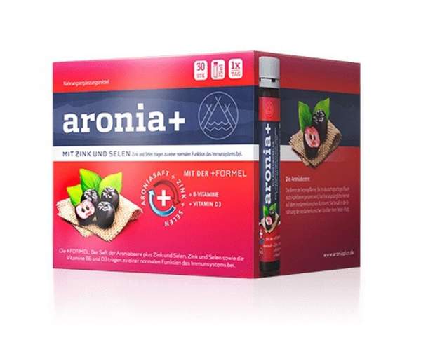 Aronia+ Immun Monatspackung Trinkampullen 30 X 25 ml Trinkampullen