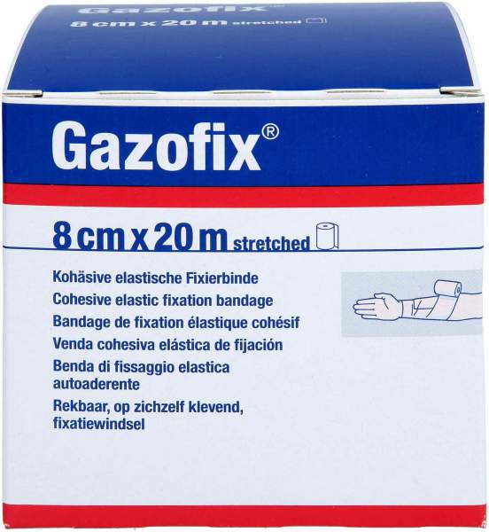 Gazofix Fixierbinde Kohäsiv 8 cm X 20 M 1 Stück