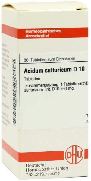 Acidum Sulfuricum D 10 Tabletten