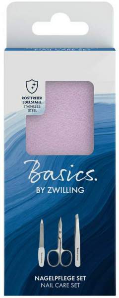 Zwilling Basics Etui Maniküre 3 Teilig Rosa 1 Stück