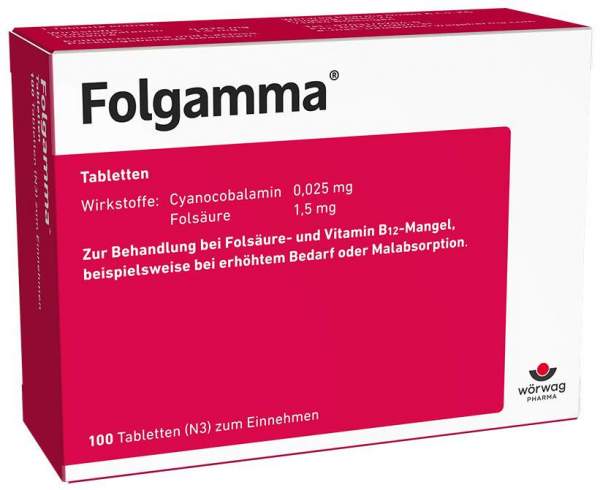 Folgamma Tabletten 100 Tabletten