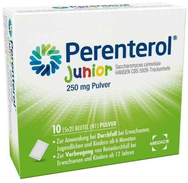 Perenterol junior 250 mg Pulver 10 Beutel