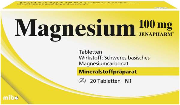 Magnesium 100 mg Jenapharm 20 Tabletten