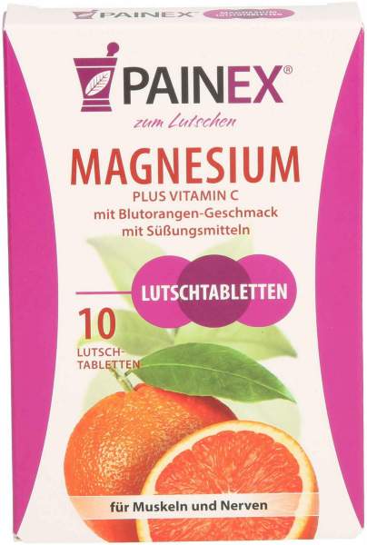 Magnesium mit Vitamin C PAINEX 10 Lutschtabletten