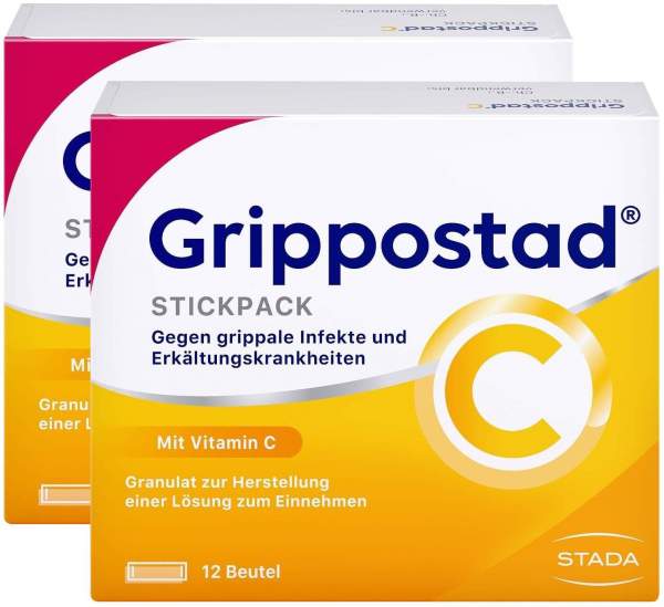 Sparset Grippostad C Stickpack Granulat 2 x 12 Beutel
