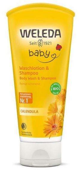 Weleda Calendula Baby &amp; Kind Waschlotion &amp; Shampoo 200 ml