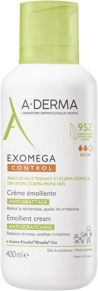 Aderma Exomega Control Creme rückfettend 400 ml