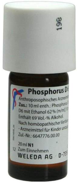 Weleda Phosphorus D6 20 ml Dilution