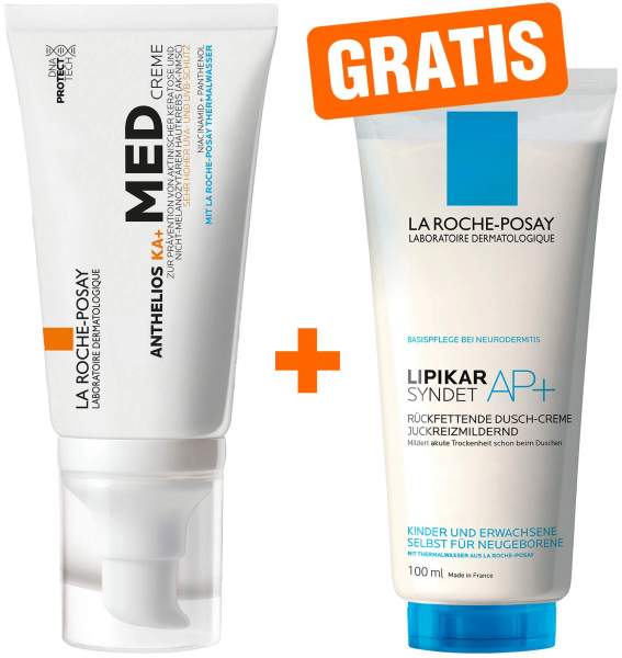 La Roche Posay Anthelios KA+ MED 50 ml Creme + gratis La Roche Posay Lipikar Syndet Ap+ 100 ml