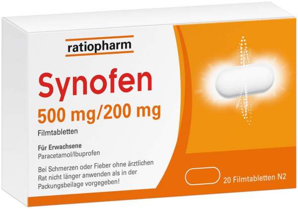 Synofen 500 mg - 200 mg 20 Filmtabletten