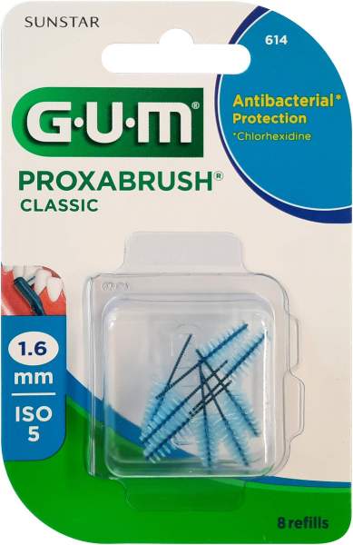 GUM Proxabrush Classic Ersatzbürsten 1,6 mm 8 Stück