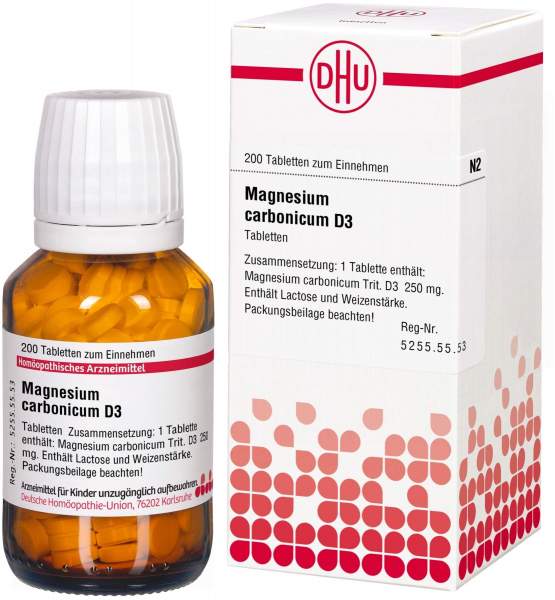 Magnesium Carbonicum D3 200 Tabletten