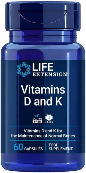 Vitamin D und K 60 Kapseln