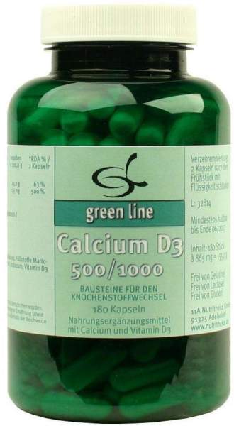 Calcium D3 500-1.000 Kapseln 180 Kapseln