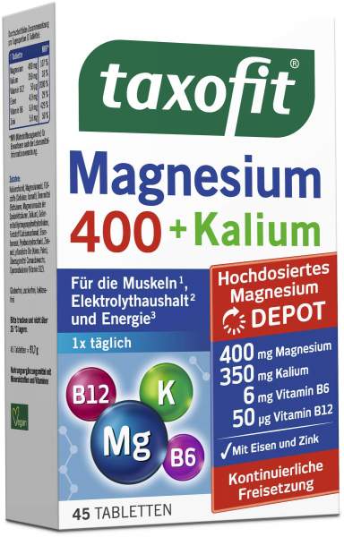 Taxofit Magnesium 400 + Kalium 45 Tabletten
