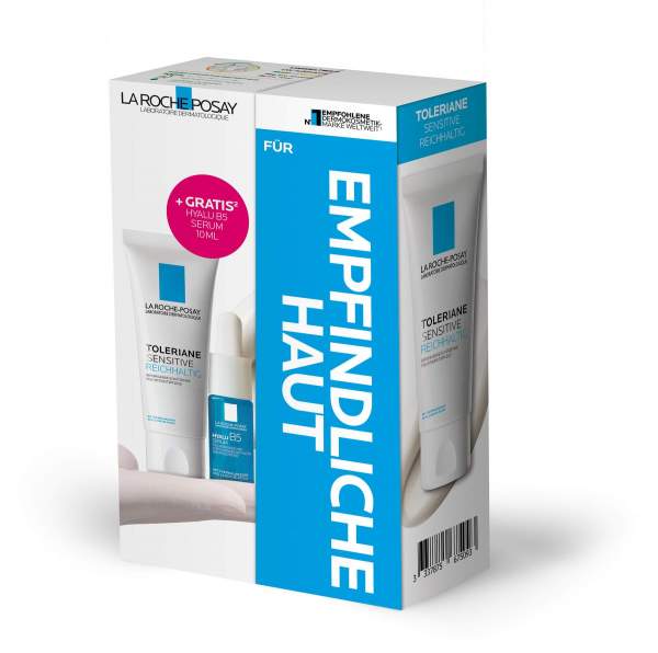 La Roche Posay Toleriane sensitive reichhaltig 40 ml Creme + gratis Hyalu B5 Serum 10 ml