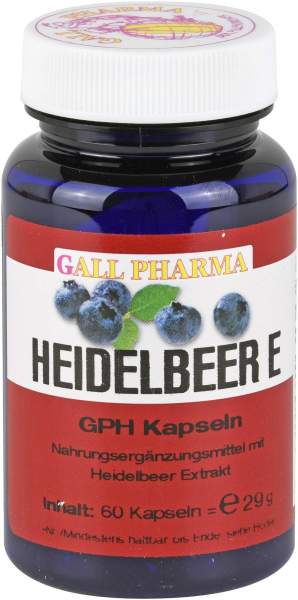 Heidelbeer E 400 mg 60 Kapseln