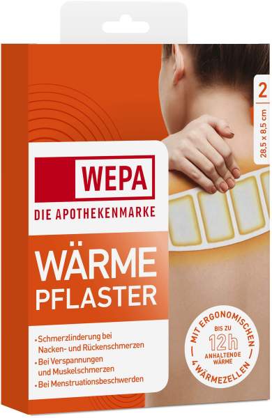 WEPA Wärmepflaster Nacken und Rücken 2 Kompressen