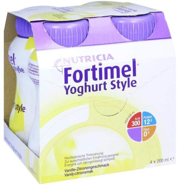 Fortimel Yoghurt Style Vanille Zitronegeschmack 4 X 200 ml