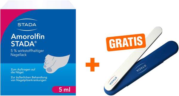 Amorolfin Stada 5% wirkstoffhaltiger Nagellack + gratis Nagelpfeile