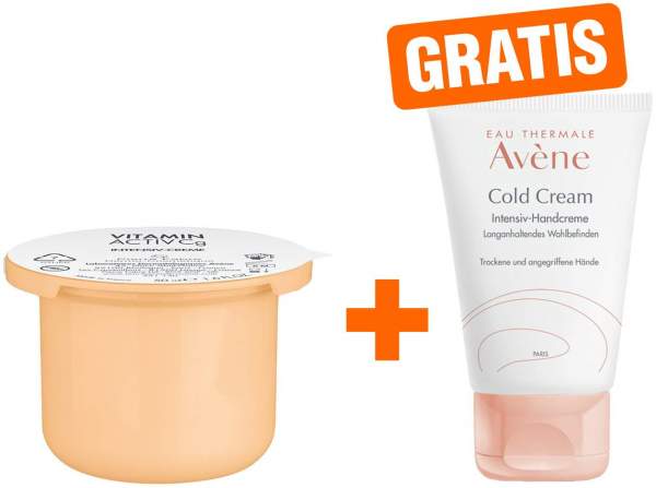 Avene Vitamin Active CG Radiance intensiv Nachfüllpack 50 ml + gratis Cold Cream Intensiv Handcreme 50 ml