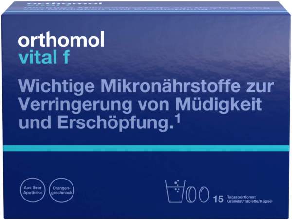 Orthomol Vital F 15 Granulat und Kapseln Orange 1 Kombipackung