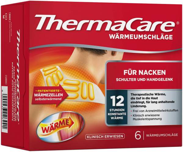 Thermacare Nacken-Schulter Auflagen zur Schmerzlinderung 6 Stück