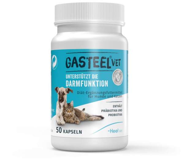 Gasteel Diät-Ergänzungsfuttermittel Hunde &amp; Katzen 50 Kapseln