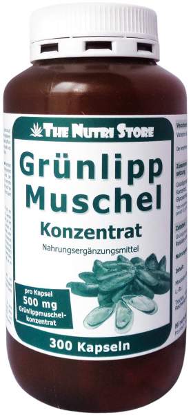 Grünlippmuschel 500 mg Konzentrat 300 Kapseln