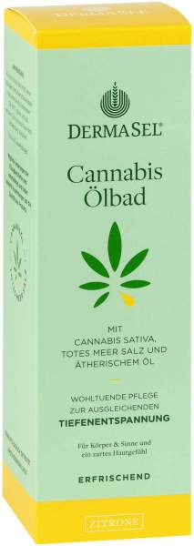 Dermasel Cannabis Ölbad Zitrone limited edition 250 ml