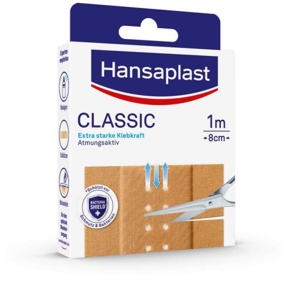 Hansaplast Classic Pflaster 1 m x 8 cm