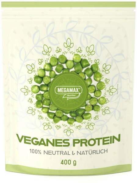 Megamax veganes Erbsen Protein 400 g Pulver