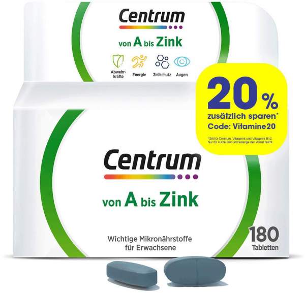 Centrum A - Zink 180 Tabletten