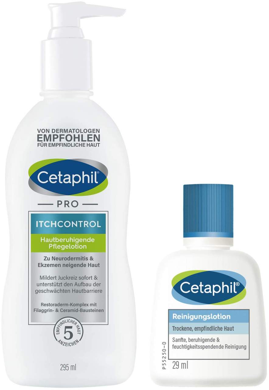 Cetaphil Pro Itch Control Pflegelotion 295 ml + gratis Reinigungslotion 29 ml