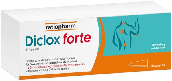 Diclox forte Ratiopharm Gel 100 g