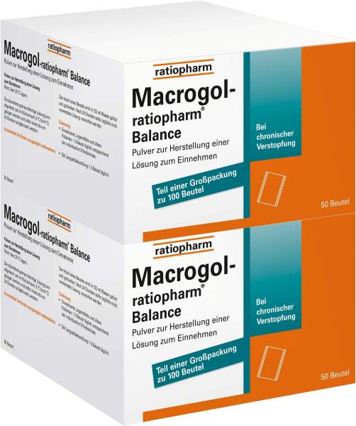 Macrogol-Ratiopharm Balance 100 Beutel Pulver
