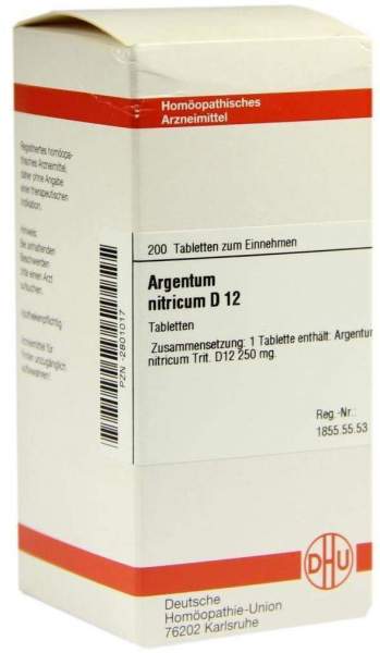Argentum Nitricum D12 200 Tabletten