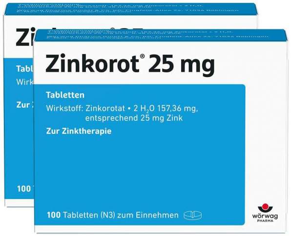 Zinkorot 25 mg 2 x 100 Tabletten