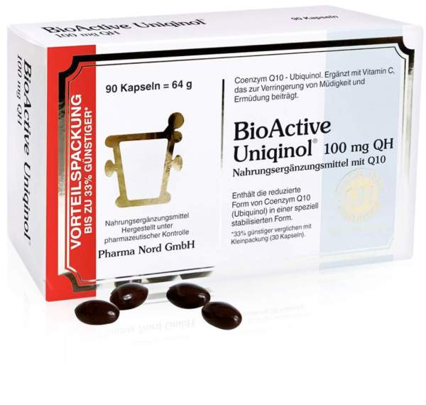 Bioactive Uniqinol 100 mg Qh Pharma 90 Kapseln