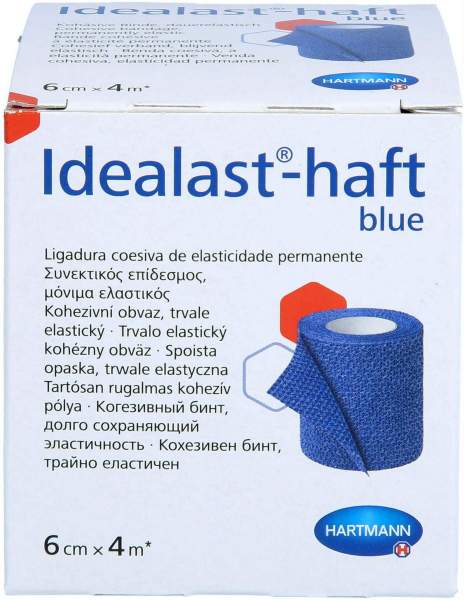 Idealast-Haft Color Binde 6 cm X 4 M Blau 1 Stück