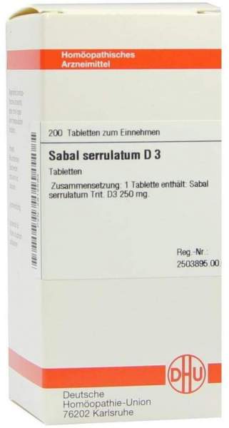 Sabal Serrulatum D 3 200 Tabletten