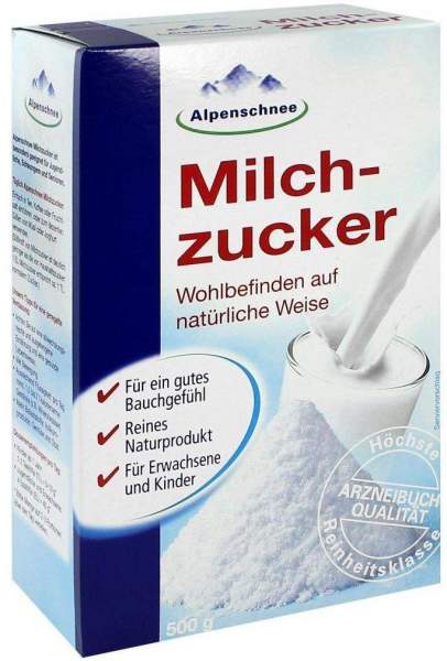 Alpenschnee Milchzucker 500 G Pulver