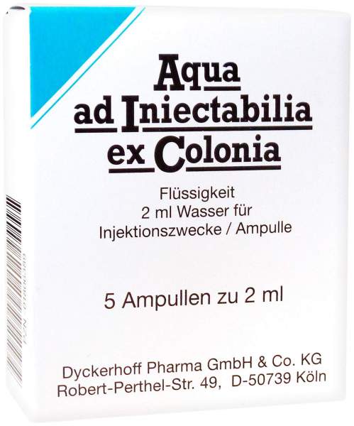 Aqua Ad Iniectabilia Ex Colonia Ampullen 5x2